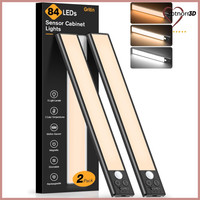 Schrankbeleuchtung Unterbauleuchte Bewegungssensor 26 Cm Schwarz 2 StüCk LED 180
