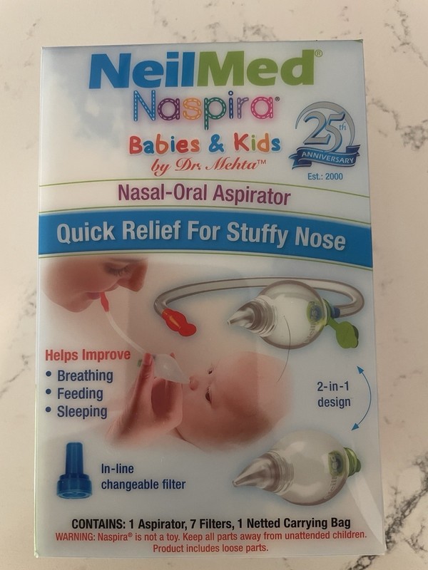 NeilMed Naspira Nasal-Oral Aspirator - Manufacture date 09/25- Brand New