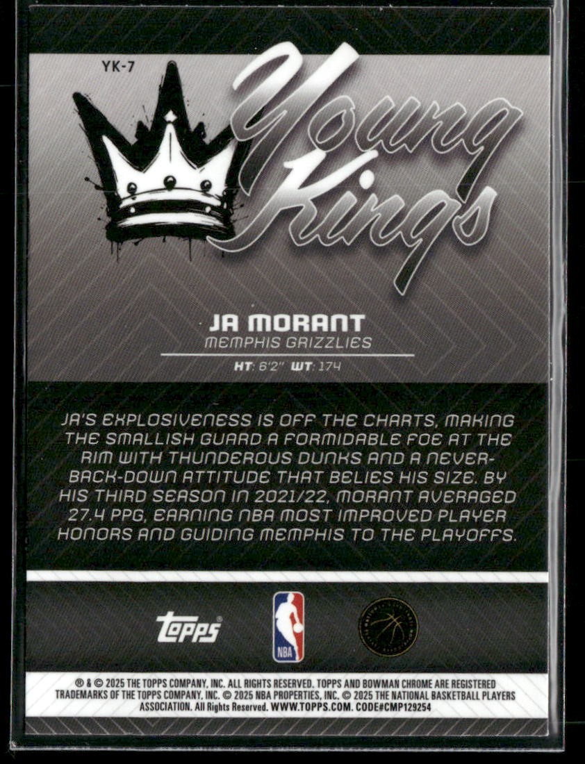 2025-26 Bowman Basketball Ja Morant Young Kings #YK-7 | eBay