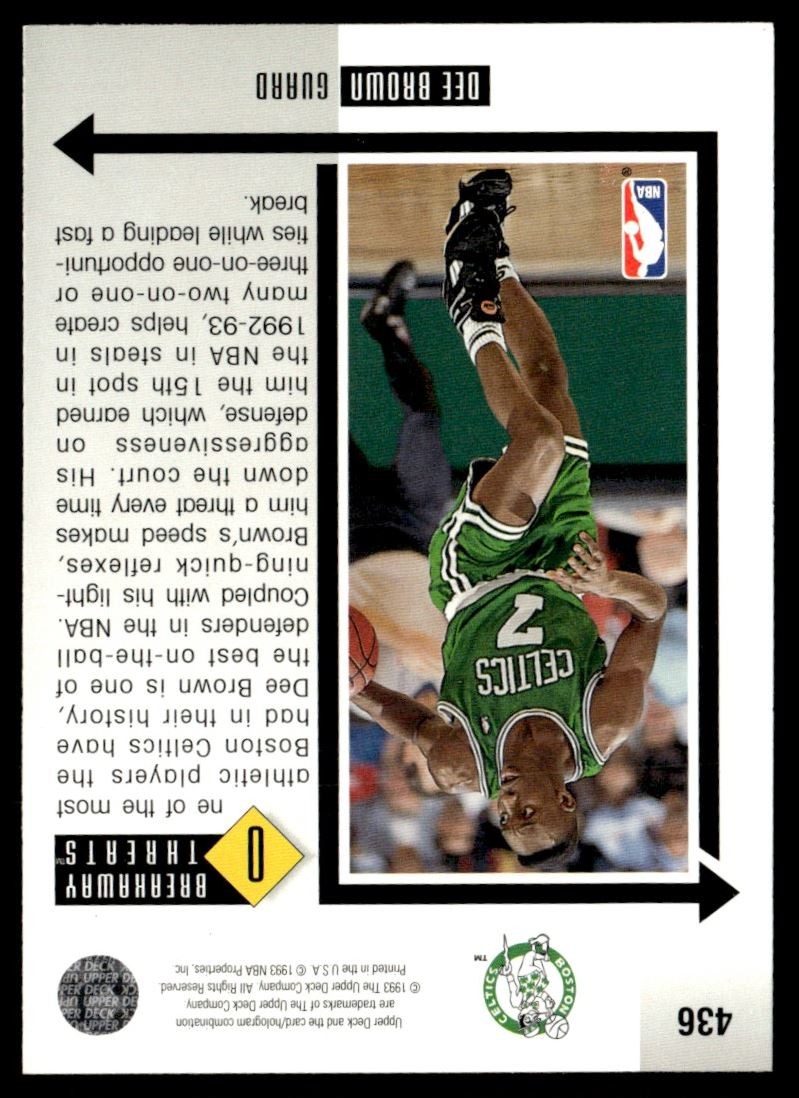 1994-95 Jam Session Dee Brown Boston Celtics #7
