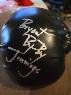 Bryant Bye Bye Jennings Signed Everlast Boxing Glove