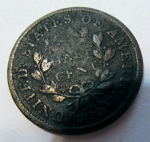 1803 Draped Bust Half Cent Good Downgraded VG To G Lightly Pitted Free Shipping - Picture 9 of 10