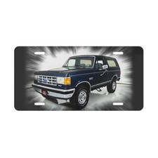 1989 Ford Bronco License Vanity Plate