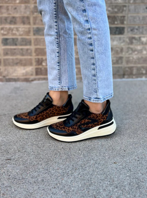 Ara Galicia Slip On Sneaker in Black/Leo