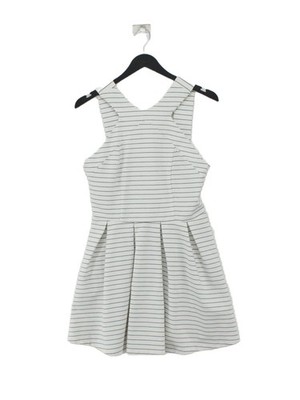 dRA A-Linie Midikleid S in weiß