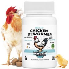 Chicken Dewormer - 120 Tablets All-Natural Formula, US-Made Chicken Dewormer ...