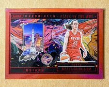 2025 Panini Chronicled Caitlin Clark #85 State Of The Art Red Holo Foil Fever