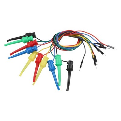 Flexible Silicone Test Leads with Hook Clips for Easy For Electrical Testing