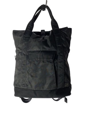 PORTER DARK FOREST 2WAY Backpack, PVC, Black, All-over pattern, 659-05140