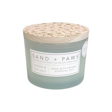 12 oz Sand Paws Ocean Sea Salt Scented Candle for Pet Odor Neutralizing