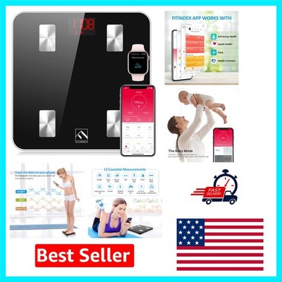 Advanced Smart Scale with 13 Measurements, Bluetooth Sync & Family-Friendly Use
