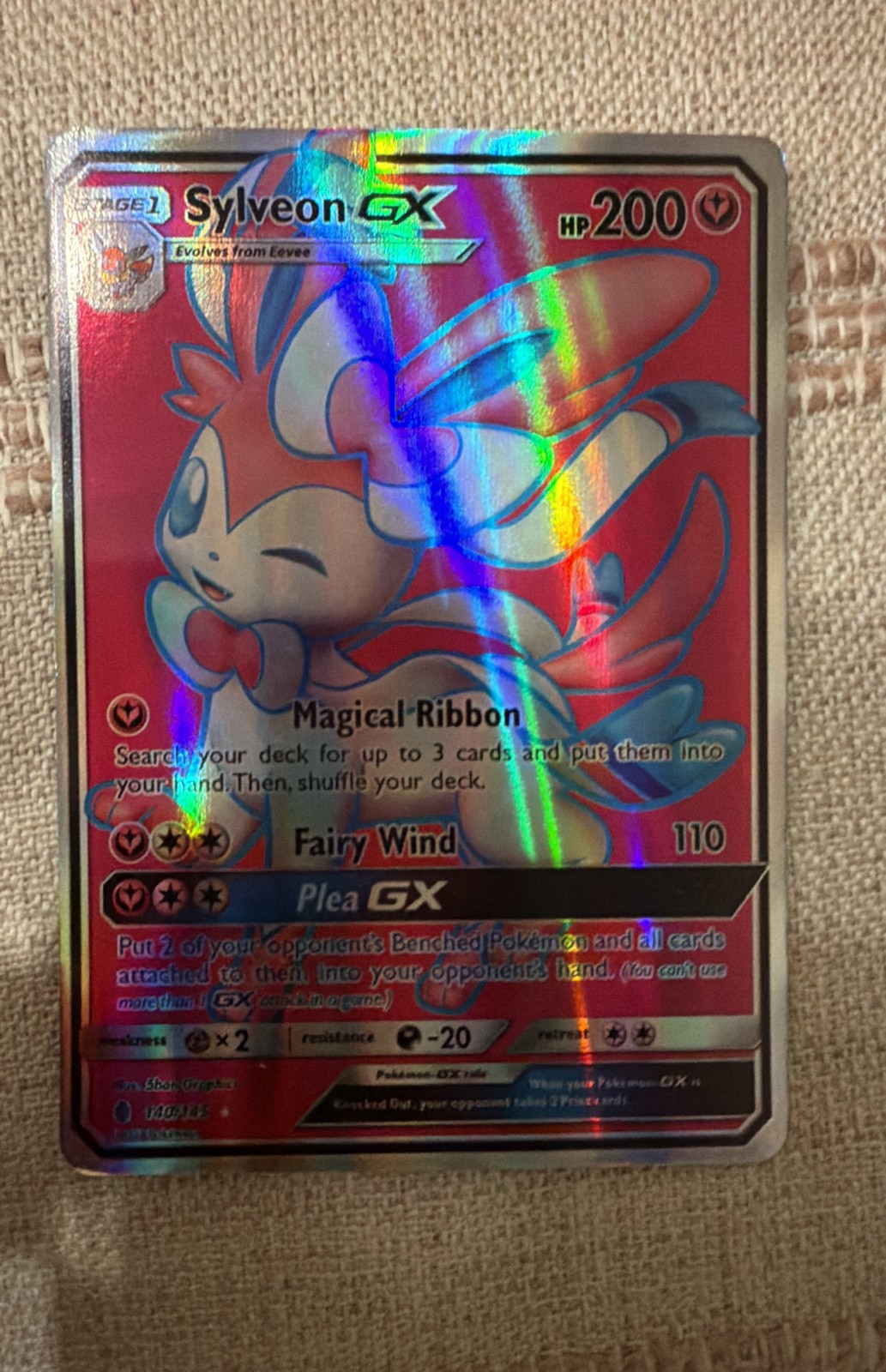 Sylveon GX (Full Art) 140/145 Sm-Guardians Rising Holo
