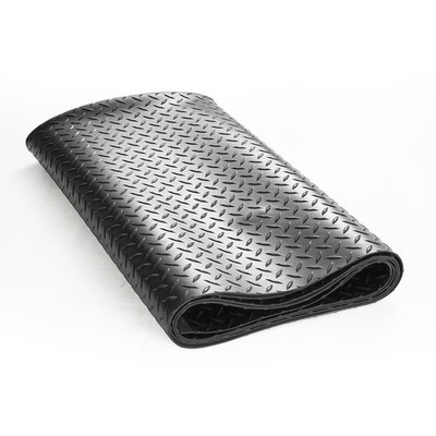 Diamond-Plate Rubber Flooring Roll 3mm x 4ft x 6ft Garage Floor Mat SBR