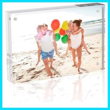 5x7 Acrylic Frame for Pictures, Clear Double Sided Acrylic Picture Frame with...