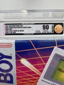 VGA 90 Sealed 1989 Nintendo Game Boy Basic Set DMG-01 - Pop Leader Sticker Seals