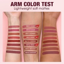 Lápiz labial cremoso de textura suave para mujer 1 pieza terciopelo mate hidratante