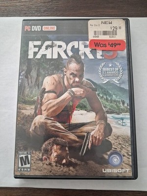 CIB~ Far Cry 3 (PC DVD-ROM)   Complete w/ Activation Key   Ubisoft   Good Cond.