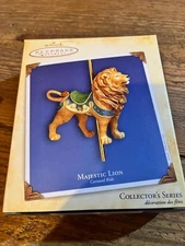 Hallmark Keepsake Ornament 2004 Majestic Lion  #1 1st Carousel Ride First MIB