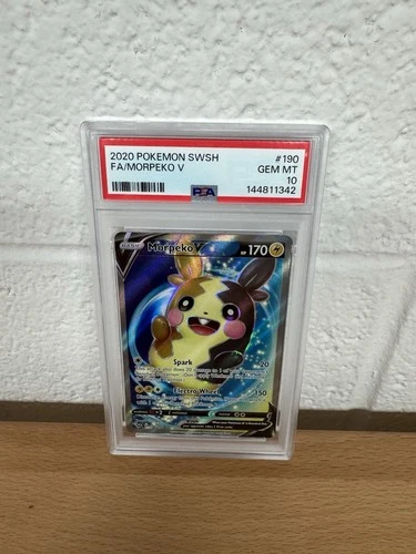 Pokemon Morpeko V Sword & Shield #190/202 Full Art – PSA 10 Gem Mint (2020)