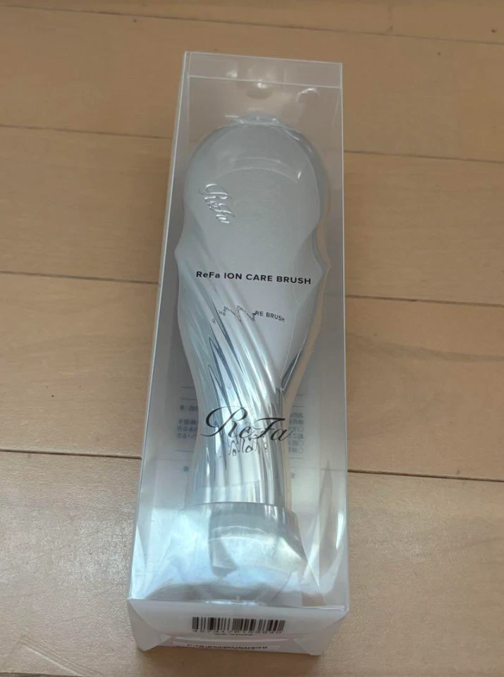 ReFa Ion Care Brush Treatment Comb Hairbrush Scalp Massage Healthy Hair Silver - Image 2 of 3
