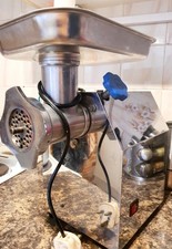 Commercial Electric Meat Grinder/Mincer, Stainless Steel Body