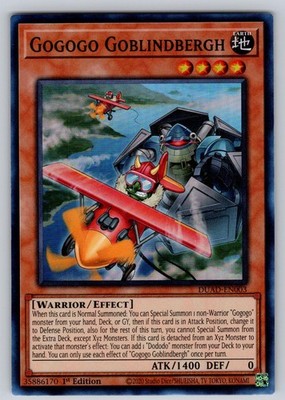 Gogogo Goblindbergh DUAD-EN003 Super Rare Duelist's Advance Yu-Gi-Oh Near Mint