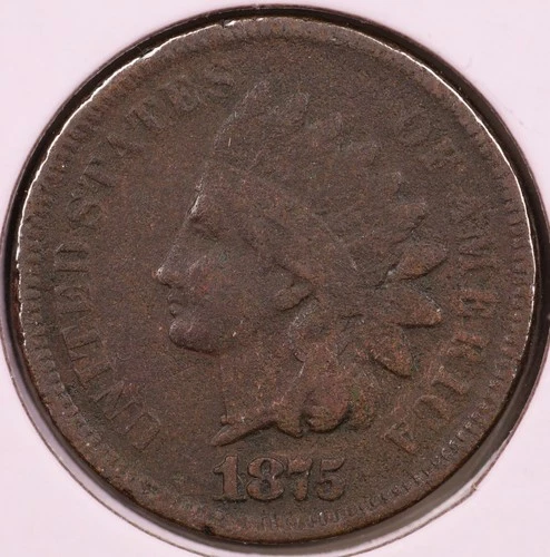 1875 Indian Cent VF  Details ***RARE ORIGINAL EARLY DATE COIN***