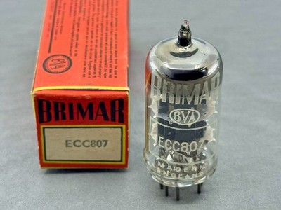 (1) Rare NIB NOS Brimar ECC807 Vacuum Tube Made In England Tests 100%