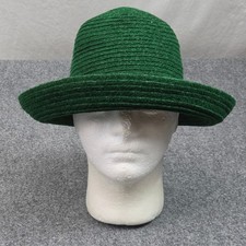 Vintage Street Smart by Betmar Green Wide Brim Felt Hat Made in USA Cloche 80s