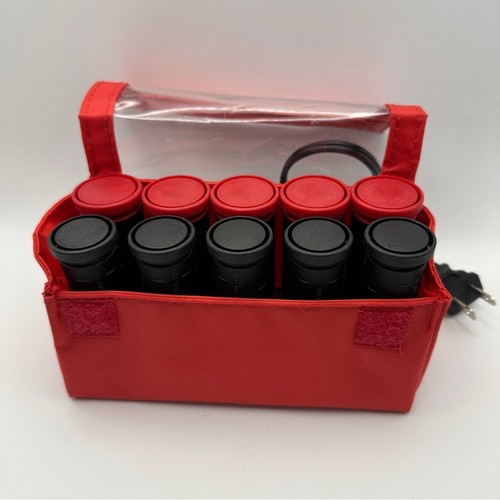 Remington Compact Ceramic Hot Rollers Curlers Travel Set 10 Missing Some Clips
