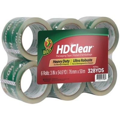 Extra Wide Water Resistant Packing Tape - 6 Rolls | Strong Adhesion for Moving