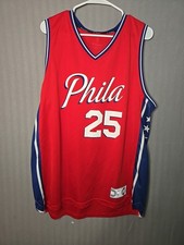 JORDAN BRAND NBA PHILADELPHIA 76ERS BEN SIMMONS RED SWINGMAN JERSEY MEN'S L