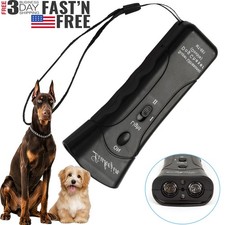 Anti-Dog Bark Deterrent Device Ultrasonic Stop Barking Repeller 3 Mode with LED