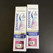 2x Sensodyne Clinical Toothpaste Clinically Proven Whitening Sensitive Exp 08/27