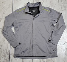 Nike Golf Storm 10 Fit Gray Lined Long Sleeve Full-Zip Athletic Jacket Men Large