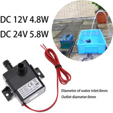 Mini Water Pump Quiet 12V 240L/H Ultra Quiet Brushless Motor Submersible Pool