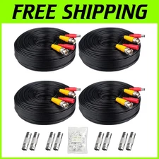 BNC Cable All-in-One Siamese Video Power Cord, 4x200ft