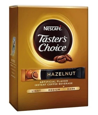 Nescafe, Taster's Choice, Instant Coffee, Hazelnut, 1 Boxes, 16 Packets each