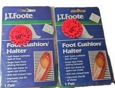 J.T.Foote Foot Cushion/Halter Non-Sliding 2 Pair -  Tan Color