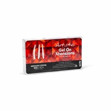 Artistic Nail Design Gel On Xtensions, Medium Coffin, 550 Ct