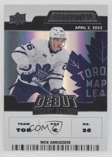 2022 Credentials Debut Ticket Access 697/999 Nicholas Abruzzese Tier 1 Nick v3u