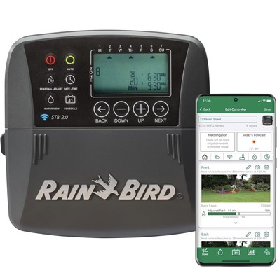 Rain Bird ST8I-2.0 8-Zone Indoor Irrigation System Controller Black 
