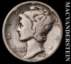 1944-D Silver Mercury Dime - Scarce  Better Date  No Reserve  #L2757