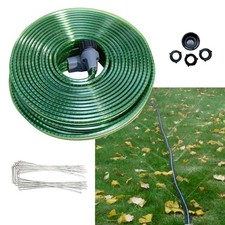 2026 Reinforced Sprinkler Hose  Soaker Hose for Yard - 50 FT Flat Garden Hos...