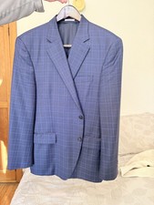 Peter Millar Men's Blue Wool Sport Coat Blazer Size 46R
