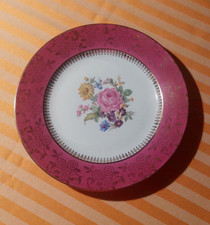 Schmuckteller, MZ Altrohlau Porzellan Tschechoslowakei,Blumenmotiv, 24,5 cm Ø