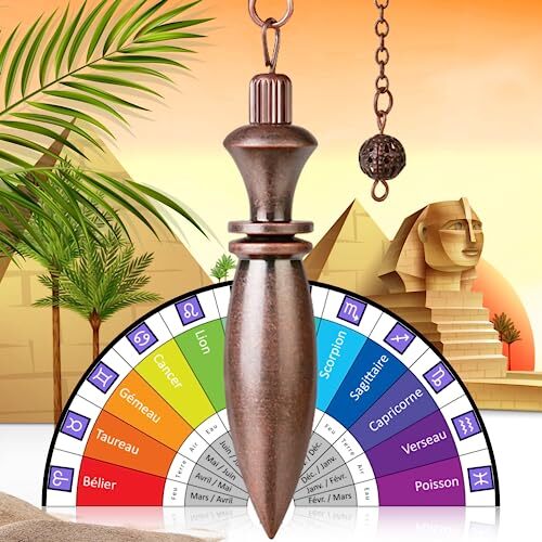 Pendolo Esoterico Egizio Thot in Ottone Antico PREMIUM (37 g) - Pendolino (s9F)