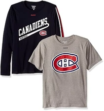 Montreal Canadiens Youth Boys 2 Piece Combo Pack Shirt