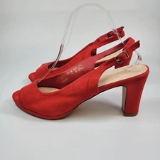 Dream Pairs Womens Heels Peep Toe Slingback Shoes Size 10