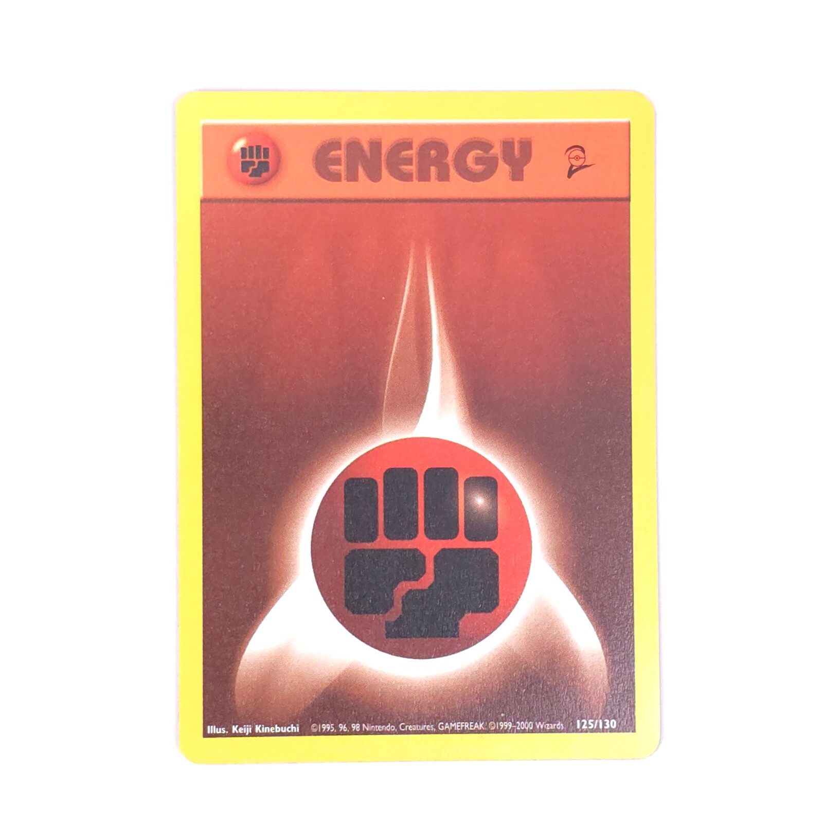 Fighting Energy 125/130 Pokemon Base Set 2 Common NM